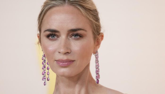 Emily Blunt admitted to being nervous working alongside her husband while filming A Quiet Place.